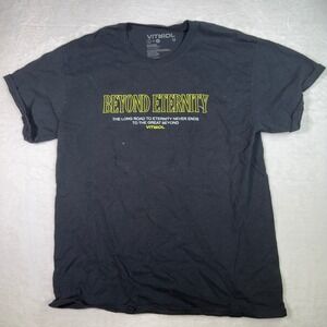 VITHIOL Mens Black Graphic T Shirt Beyond‎ Eternity The Long Road To Eternity